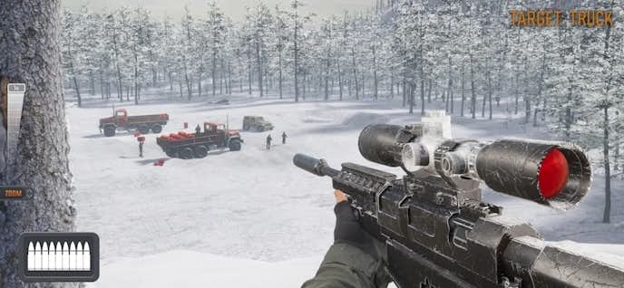 Sniper3Dのプレイ画面