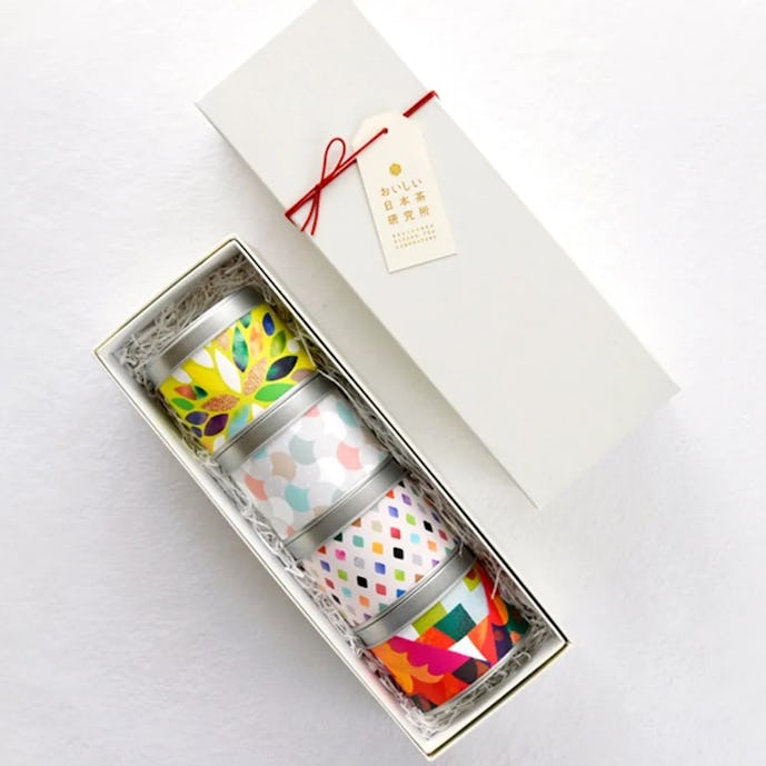 母の日に花以外のプレゼントに日本ノ茶葉「彩り茶缶4種セット」