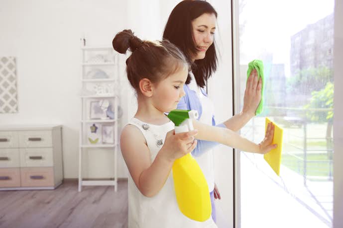 子供のダイエット方法：家事を手伝ってもらう