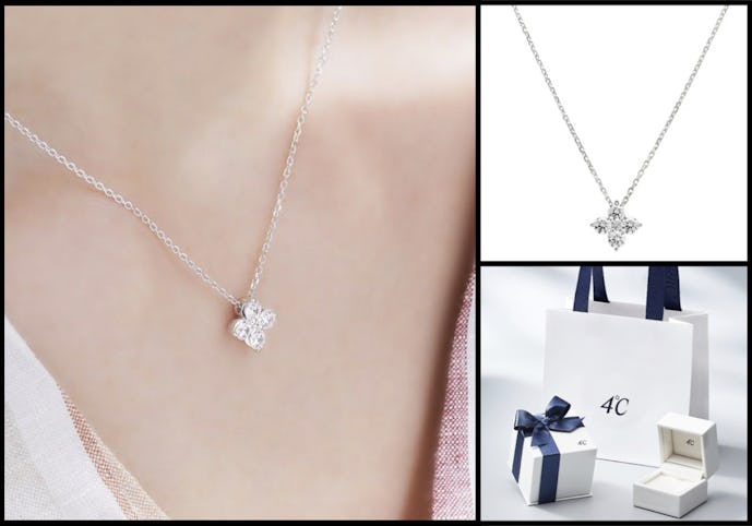 予算2万円以内で彼女・妻に喜ばれるネックレスのプレゼントは4℃の小花モチーフのネックレス