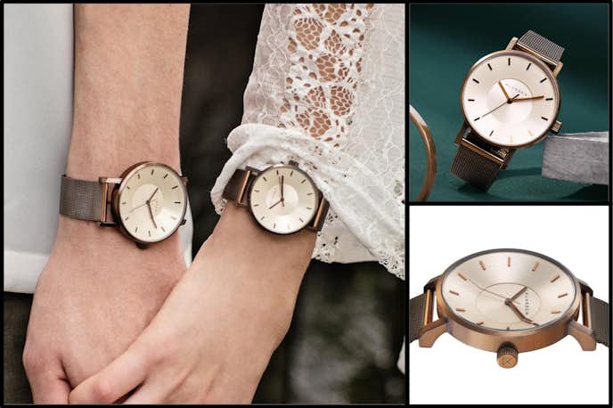 おすすめのペアウォッチはklasse14のVolare_Vintage_Gold_Mesh