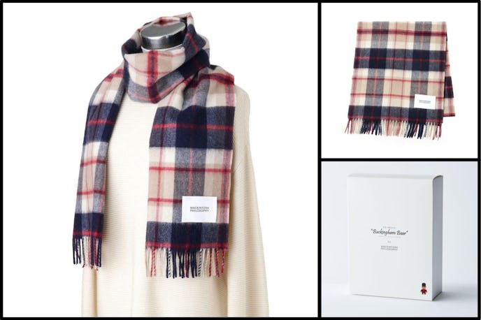 彼女に喜ばれるプレゼントはMACKINTOSH PHILOSOPHYのカシミヤチェックマフラー