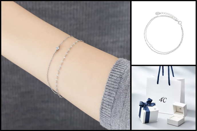 高級ブレスレットのおすすめ① 4℃ シルバー ブレスレット