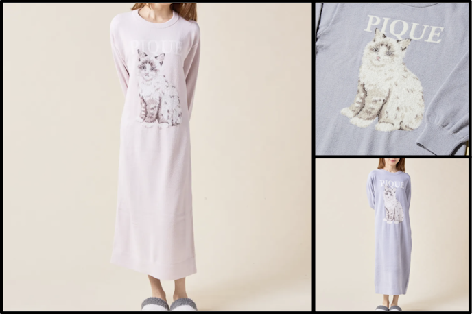 社会人彼女が喜ぶルームウェアランキング第1位:gelato pique(ジェラートピケ) CAT JQDワンピース