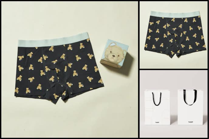 ジェラピケのおすすめパンツ:ベアプリントボクサーパンツBOX