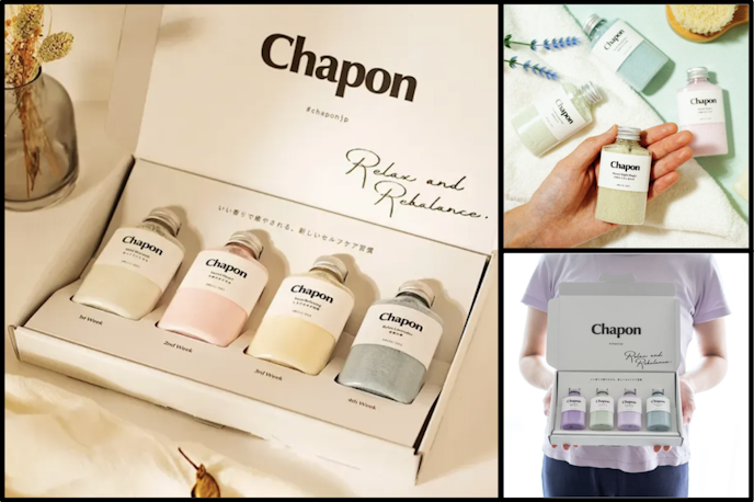 彼女のホワイトデーのお返しにおすすめなChapon(チャポン) お相手に合わせて選べる入浴剤4本セット