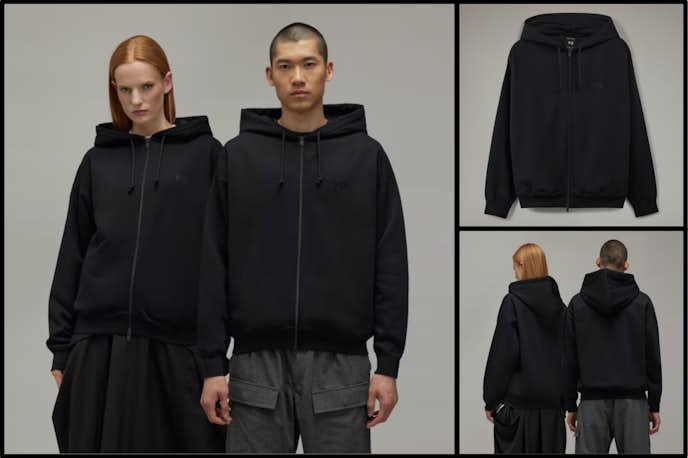 ペアルックにおすすめなパーカーはY-3 BRUSHED TERRY ZIP HOODIE