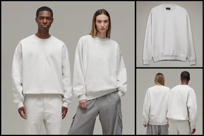 Y-3のペアトレーナー② BRUSHED TERRY CREW SWEATSHIRT