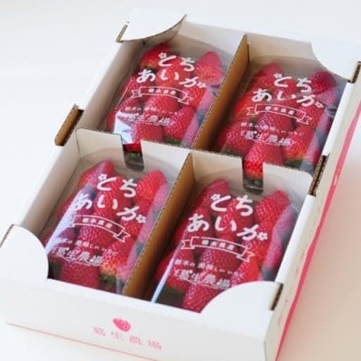 おすすめの栃木県佐野市のふるさと納税に 春イチゴ『とちあいか』(260g×4パック)