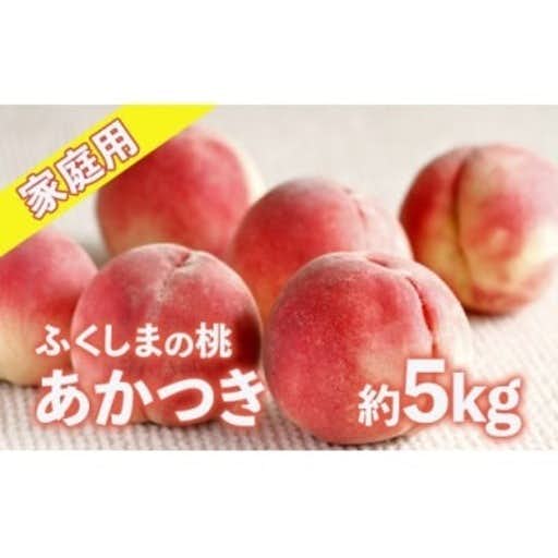 おすすめの福島県福島市のふるさと納税に福島のもも 家庭用あかつき 約5kg