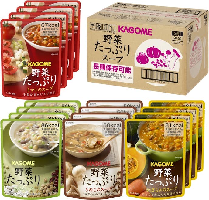 新発田市のおすすめふるさと納税返礼品はカゴメ　野菜たっぷりスープ　4種　計16食セット