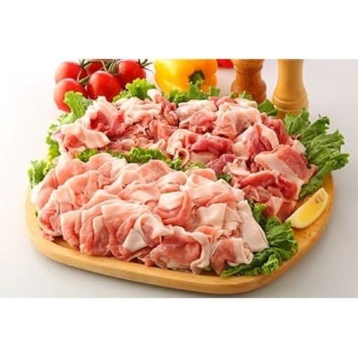 おすすめの秋田県小坂町のふるさと納税に桃豚のモモしゃぶしゃぶ1kgと肩切り落とし1kgセット