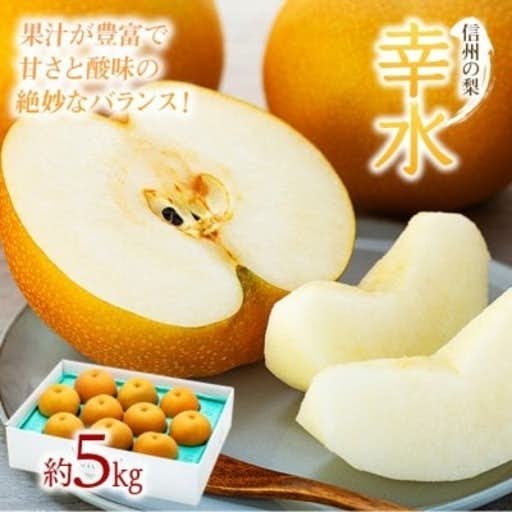 おすすめの長野県箕輪町のふるさと納税に信州の梨【幸水】約5kg