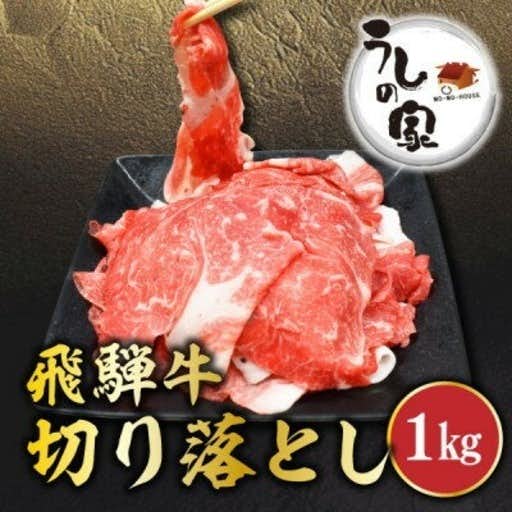 おすすめの岐阜県岐南町のふるさと納税にうしの家の飛騨牛切り落とし 1kg(250g×4パック)