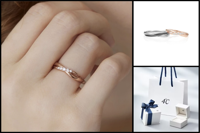 彼女のホワイトデーのお返しに4℃のペアリング