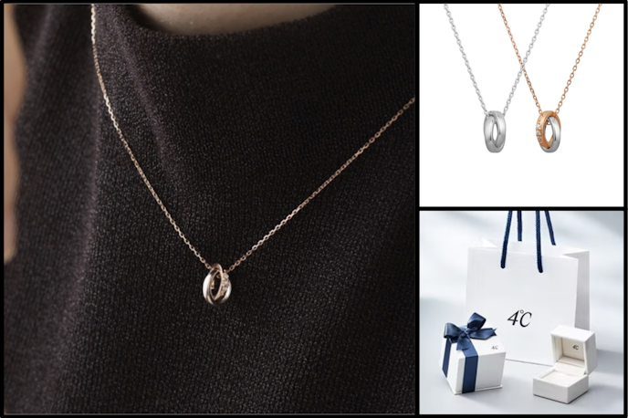 クリスマスプレゼントにおすすめなペアネックレスブランドは4℃