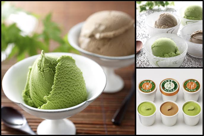 予算5,000円の人気アイスクリーム:伊藤久右衛門 宇治二色アイスクリーム 抹茶・ほうじ茶