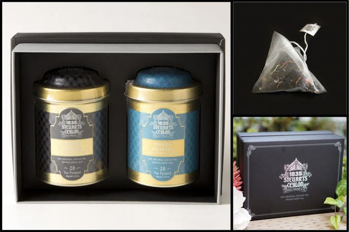 ホワイトデーのお返しにおすすめな味とサイエンス George Steuart Tea トライアングルバッグ2缶セット