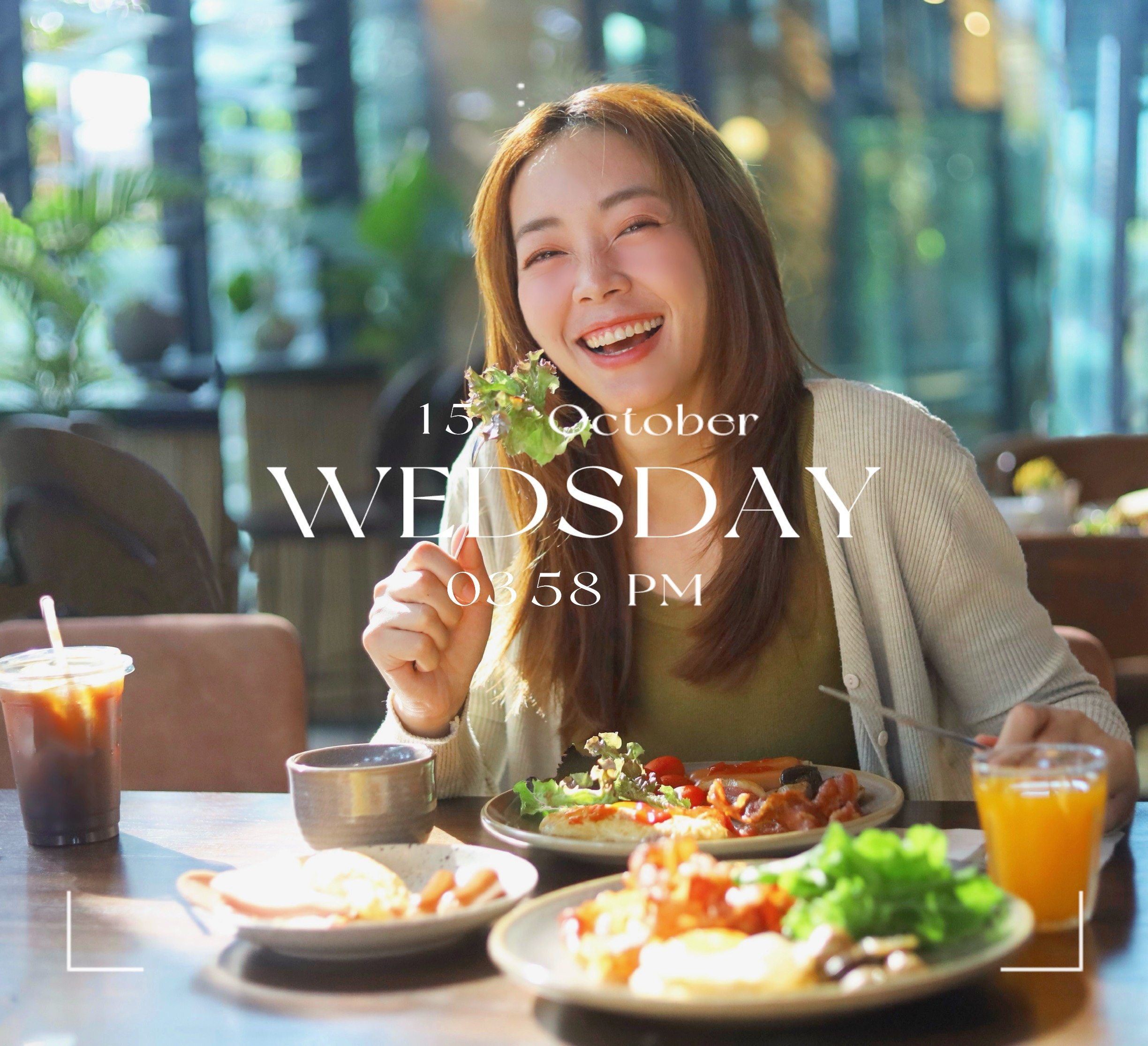 BeautyPlusでタイムスタンプを付けた画像