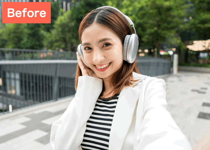 BeautyPlusでレゴブロック風に加工した画像