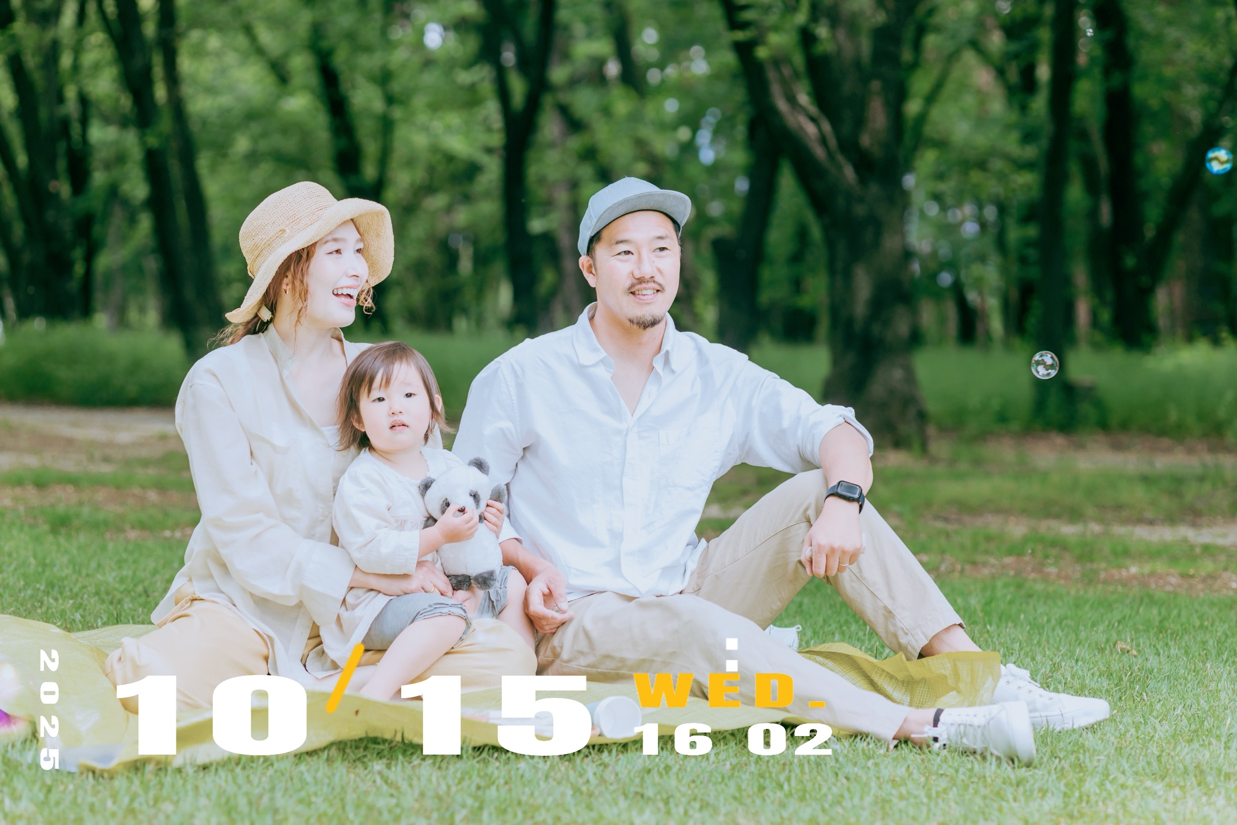 BeautyPlusでタイムスタンプを付けた画像