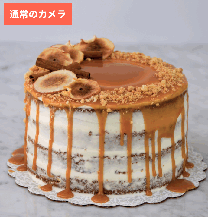 SNOWで料理を撮影した画像