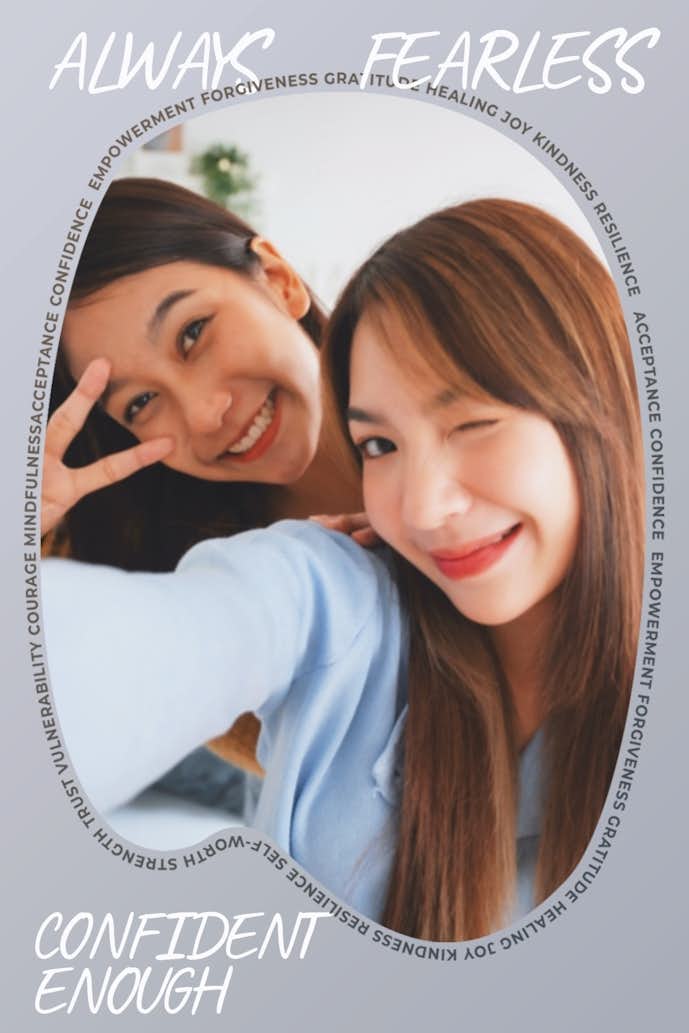 BeautyPlusでフレーム加工した画像