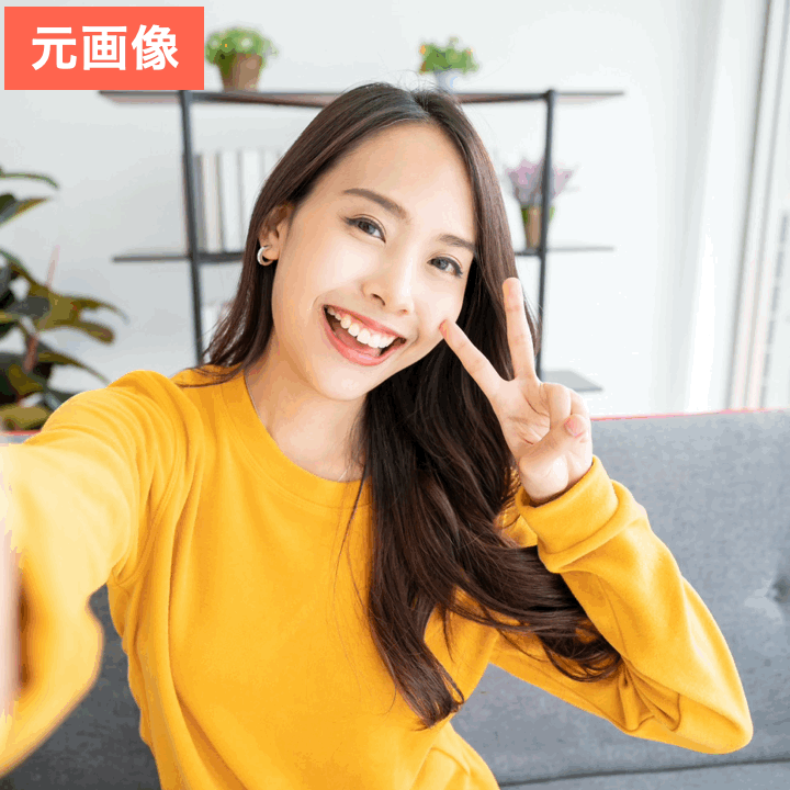 BeautyPlusでスタンプ加工してみた