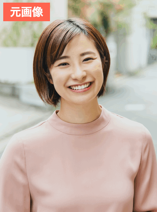 BeautyPlusで昭和風に加工した画像