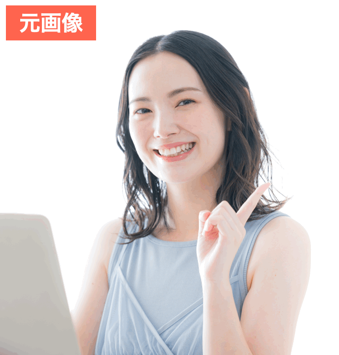 BeautyPlusで顔隠し加工をした画像