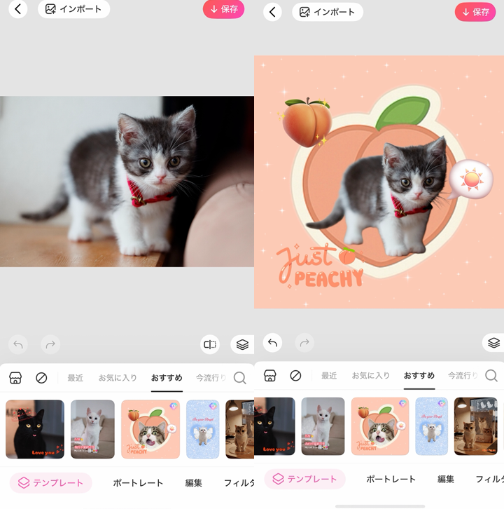 ペットの写真を可愛く加工する方法⑤
