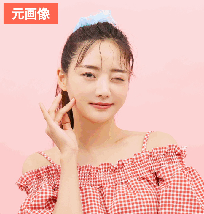 BeautyPlusでAI加工をした画像