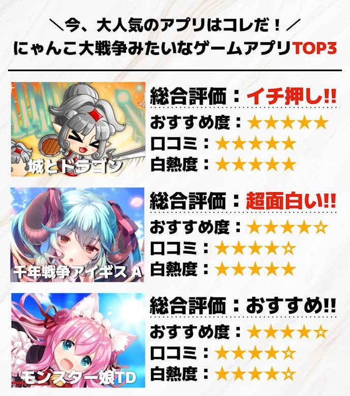 にゃんこ大戦争みたいなゲームアプリTOP3.jpg