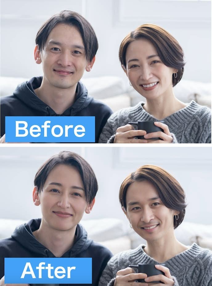 BeautyPlusで顔交換した画像