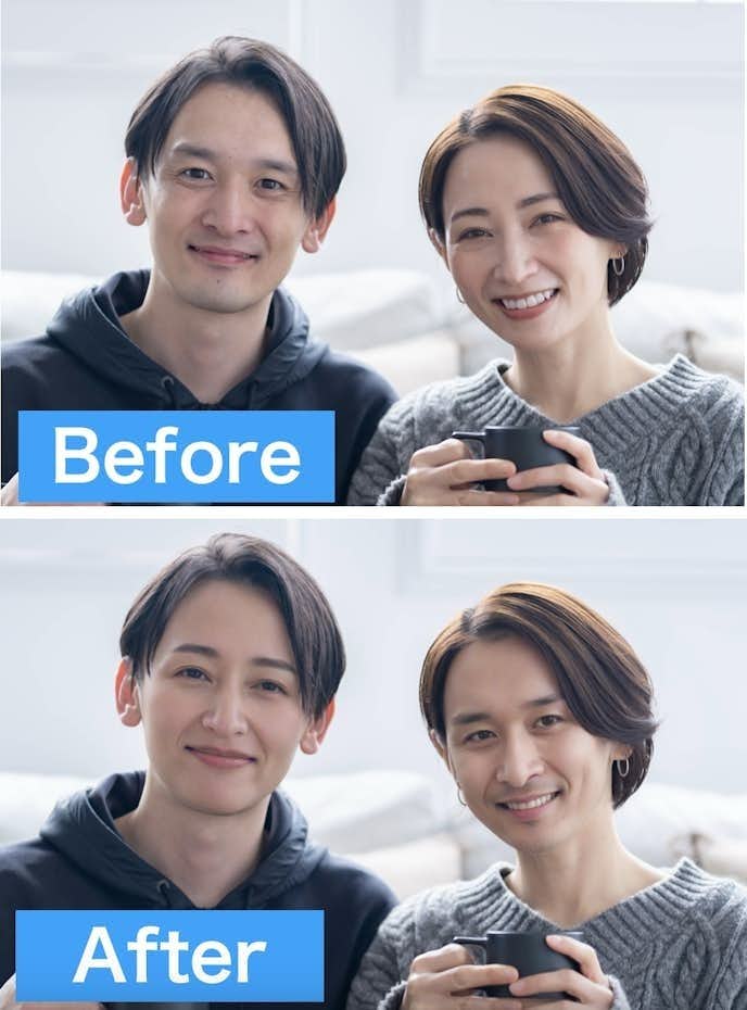 BeautyPlusで顔交換した画像