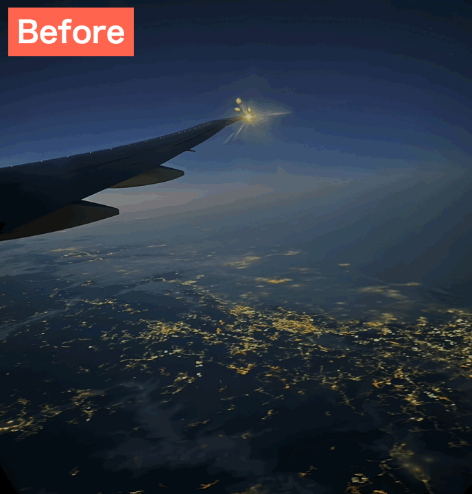 BeautyPlusで暗い写真を明るくした画像