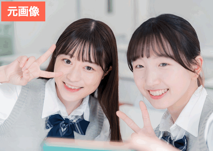 BeautyPlusで可愛い加工をしてみた