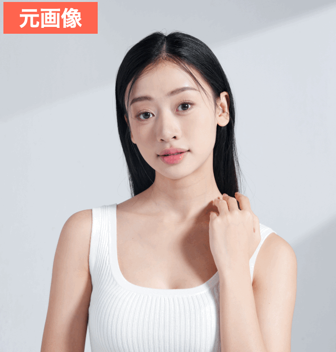 BeautyPlusで日焼け加工をした画像