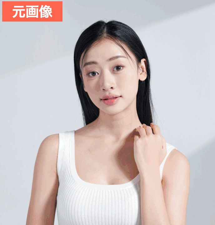 BeautyPlusのAIで加工した画像