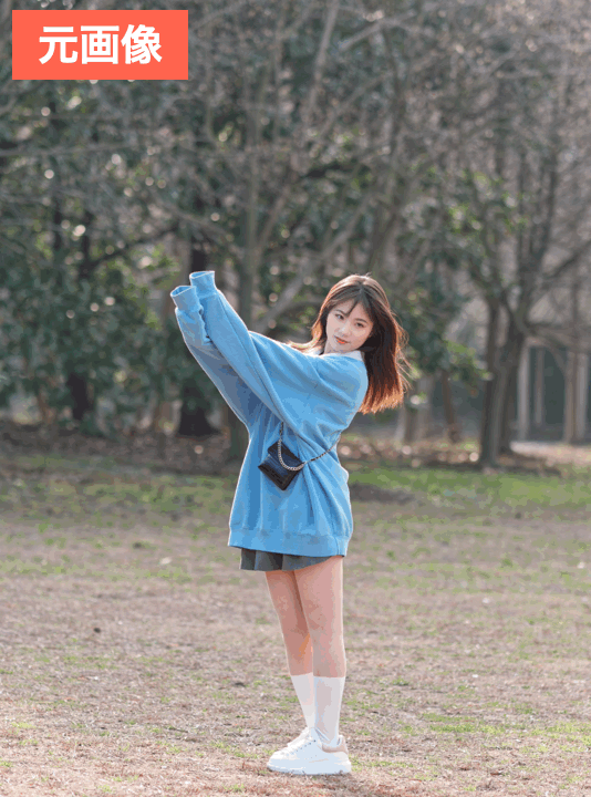 BeautyPlusでレトロな雰囲気に加工した画像