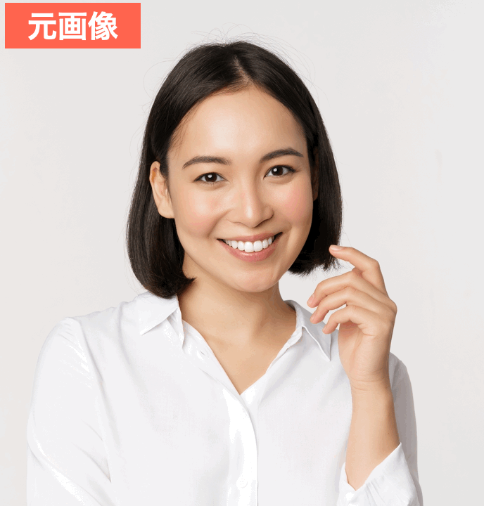 BeautyPlusで泣き顔にした画像