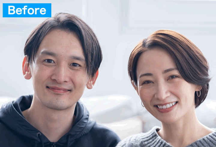 BeautyPlusでAI加工をした画像