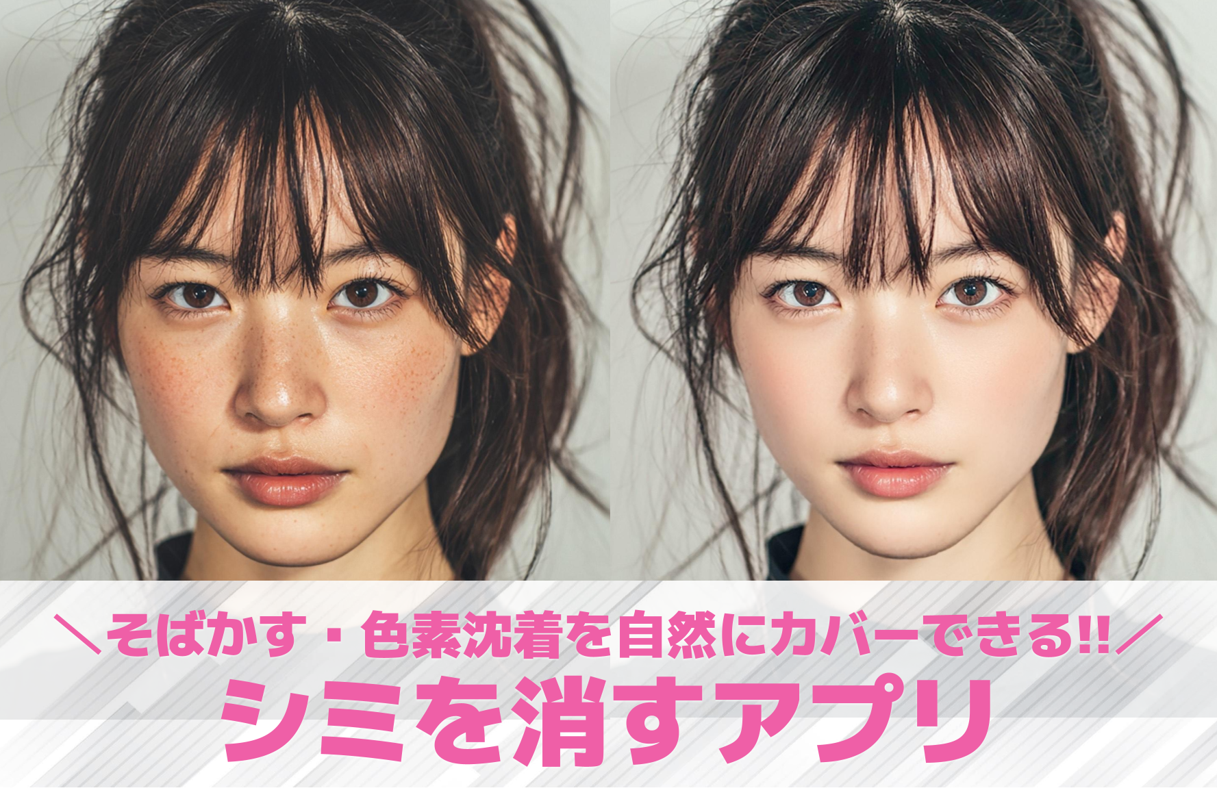 【無料】肌のシミを消すアプリおすすめ8選。写真からシミを無くせる加工アプリを紹介！