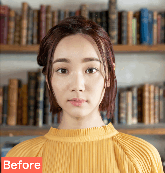 BeautyPlusで写真の人物を切り抜いた画像