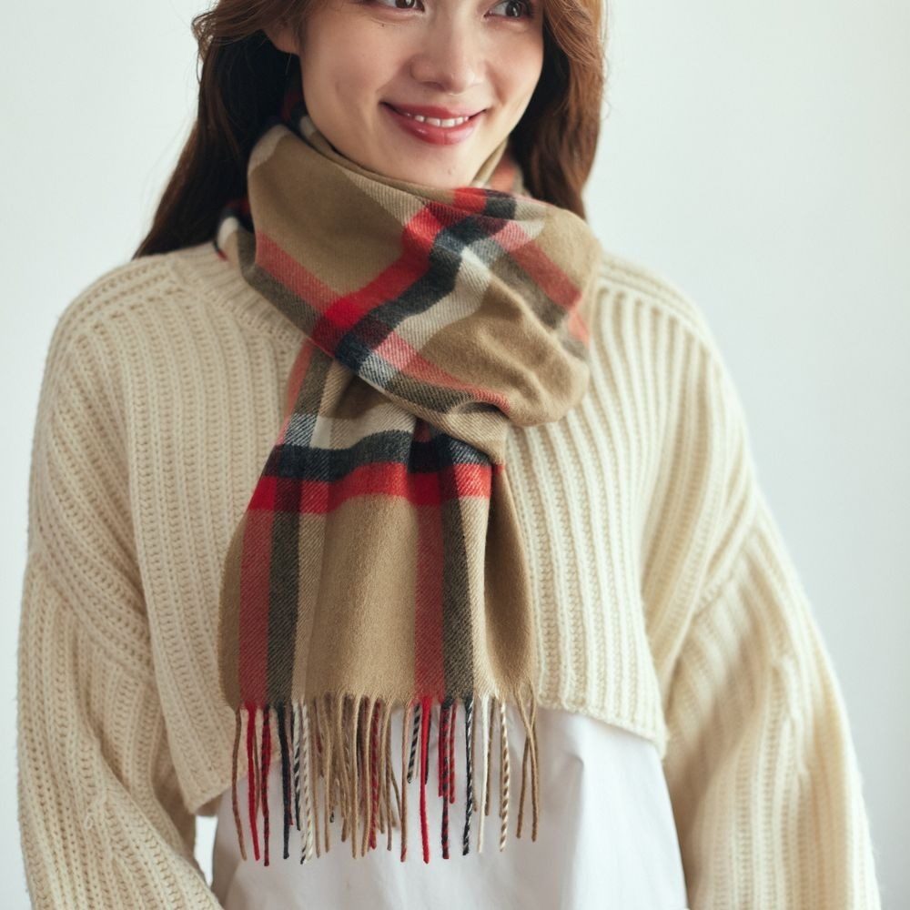 シナモンのチェックマフラー_.jpg