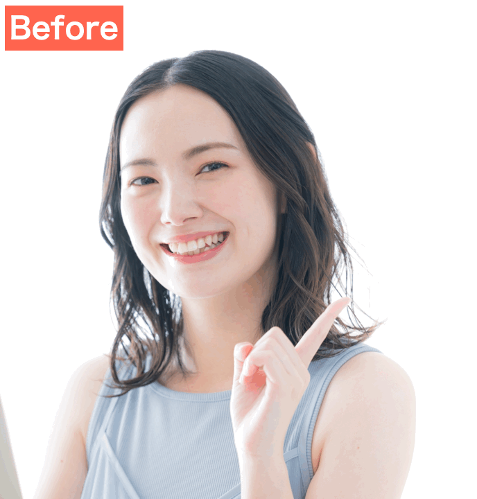 BeautyPlusのAIで自分の顔を盛った画像