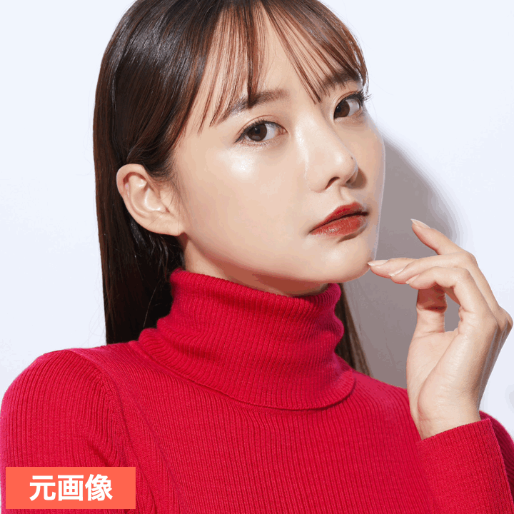 BeautyPlusで肌を白くしてみた