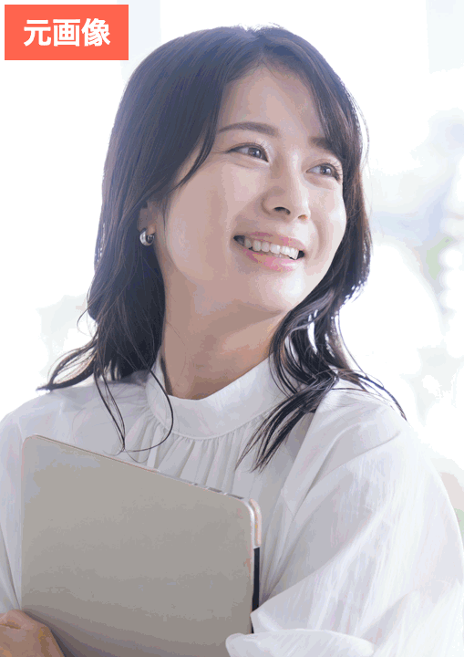 BeautyPlusで口元を隠してみた