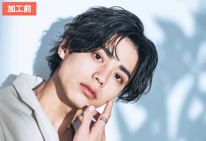 BeautyPlusでジャニヲタ加工をした画像