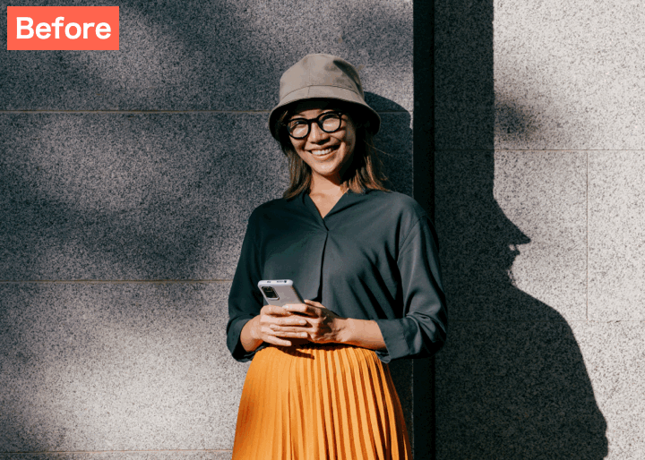 BeautyPlusでカラーグレーディングをした画像